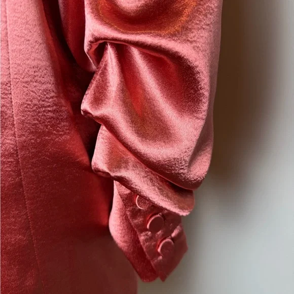 Cinq à Sept Shimmering Rose Blazer - Size 14 - Picture 5 of 9